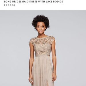 David`s Bridal Biscotti Size 2